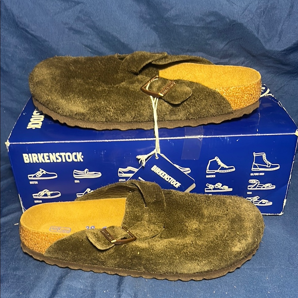 Birkenstock- Boston, Mocca, suede, 7 women